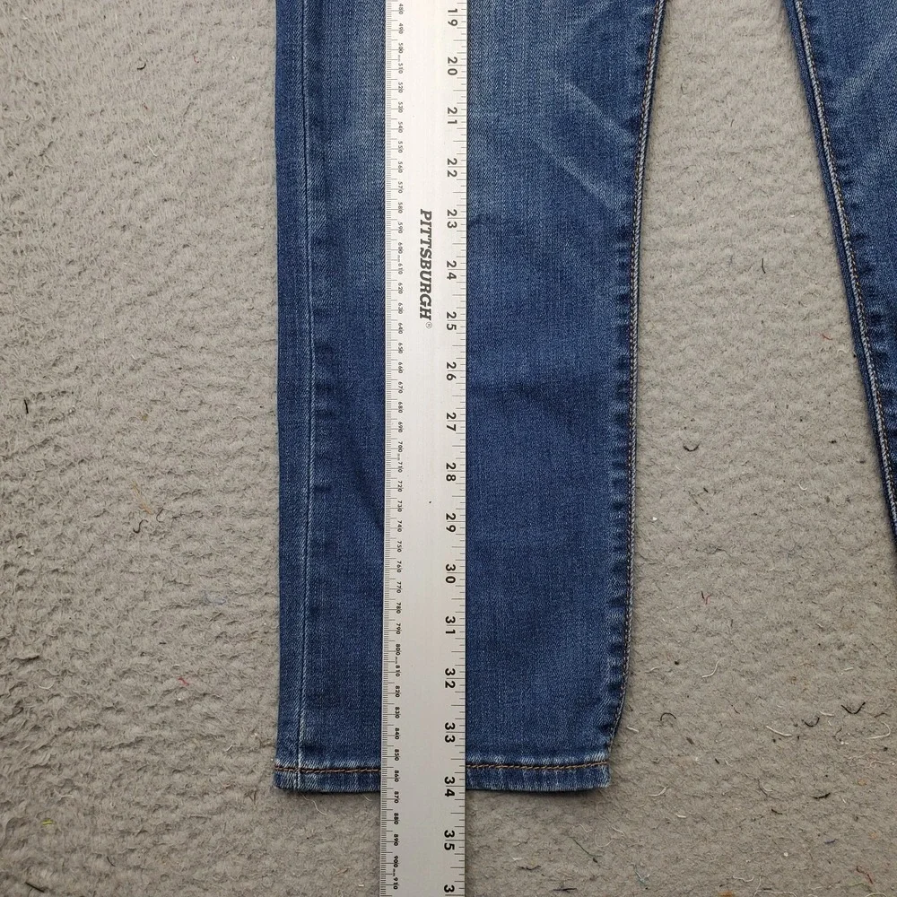 Levi's Wedgie Straight Jeans Mens 28x26 Blue Denim‎ Red Tab Button Fly 5-Pocket